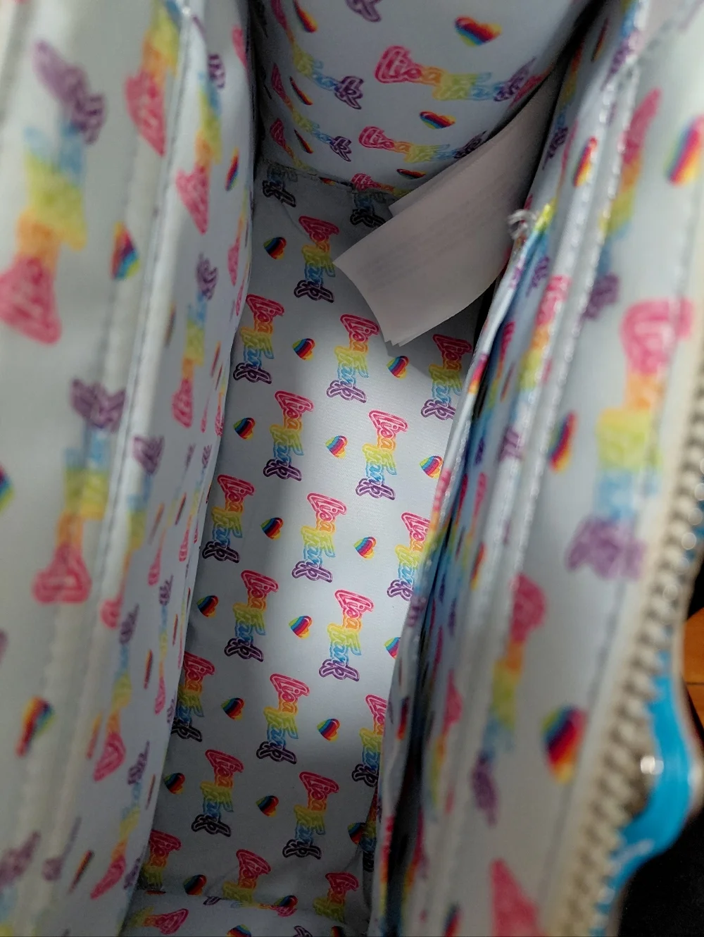 Lisa Frank Loungefly Crossbody Tote Bag - Picture 12 of 13